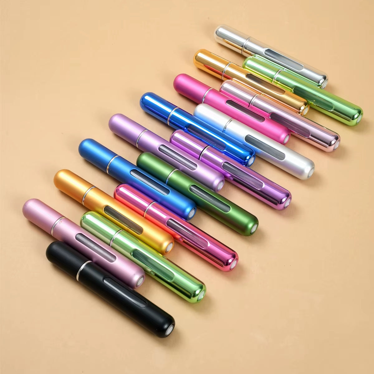 10 Ml Refillable Perfume Spray Bottle, Portable Travel Size, Unscented, Pvc-Free, Metal and Plastic Material, Spray Bottle for P