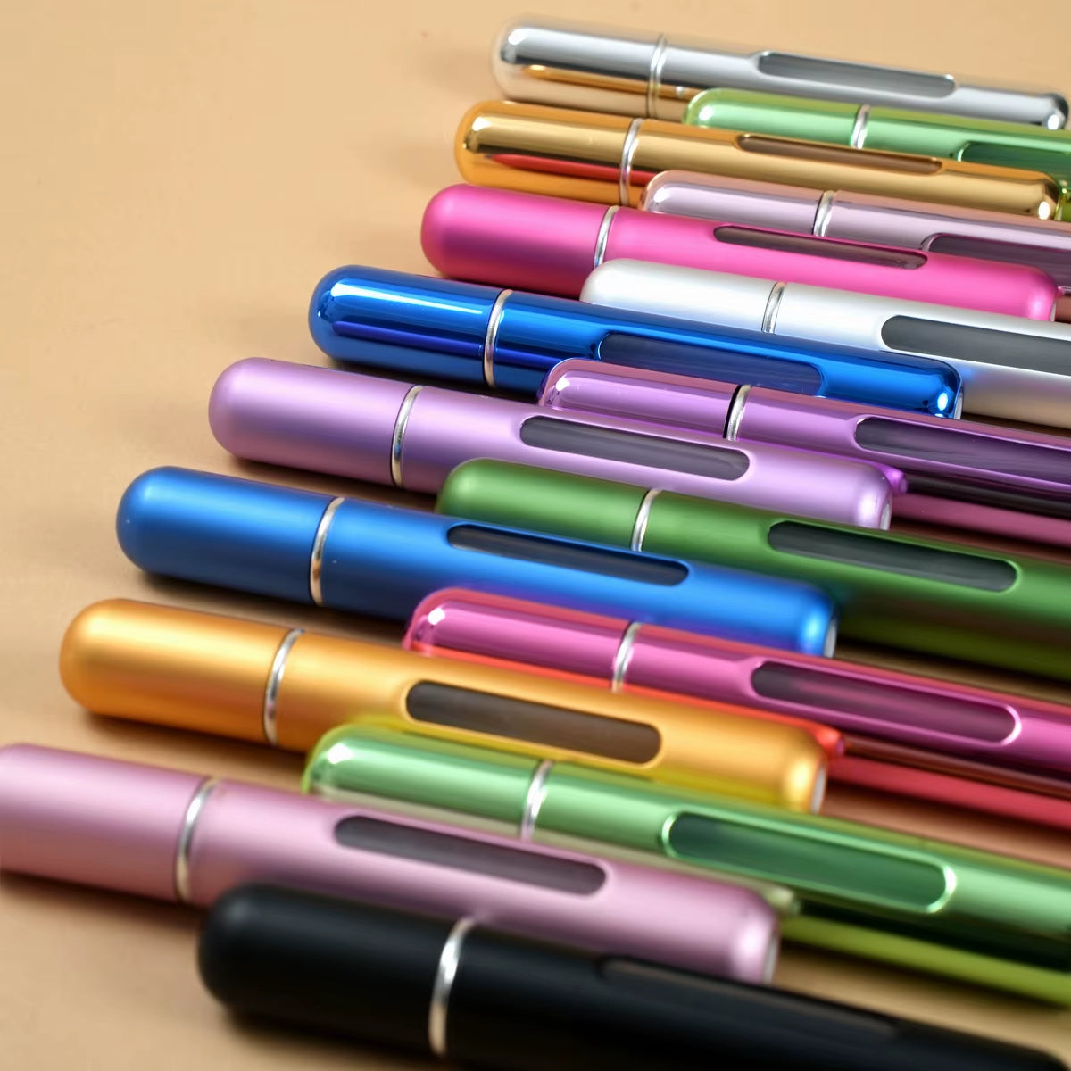 10 Ml Refillable Perfume Spray Bottle, Portable Travel Size, Unscented, Pvc-Free, Metal and Plastic Material, Spray Bottle for P