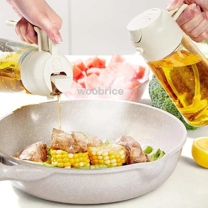 Oil Dispenser Seasoning Accessories Oil Cruet Bottle Oil Spray Kitchen Utensils for Kitchen Barbecue Oils Sprayer Container