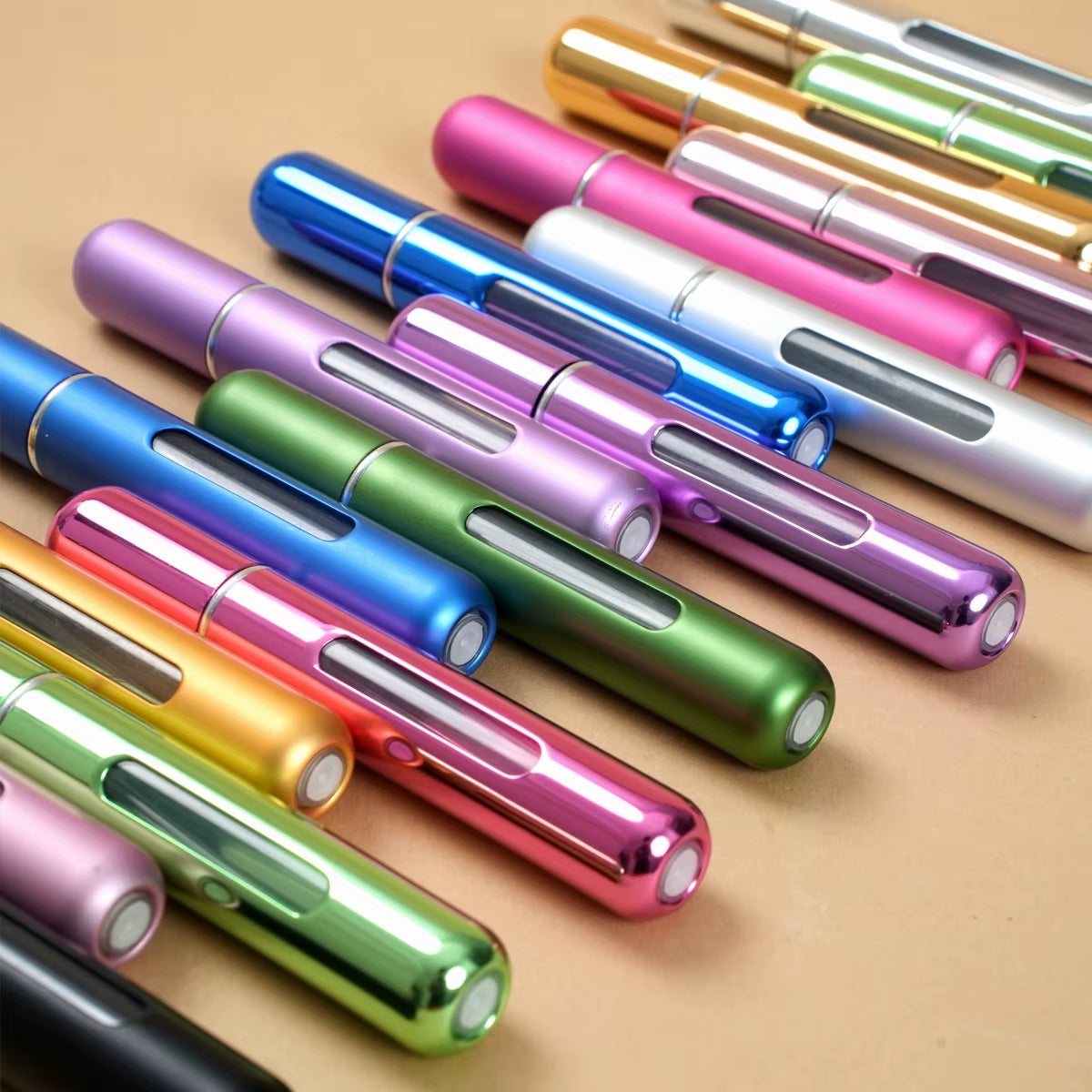 10 Ml Refillable Perfume Spray Bottle, Portable Travel Size, Unscented, Pvc-Free, Metal and Plastic Material, Spray Bottle for P