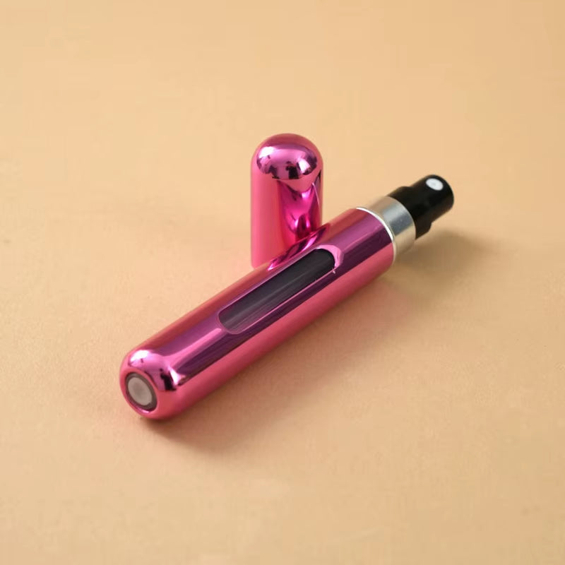 10 Ml Refillable Perfume Spray Bottle, Portable Travel Size, Unscented, Pvc-Free, Metal and Plastic Material, Spray Bottle for P